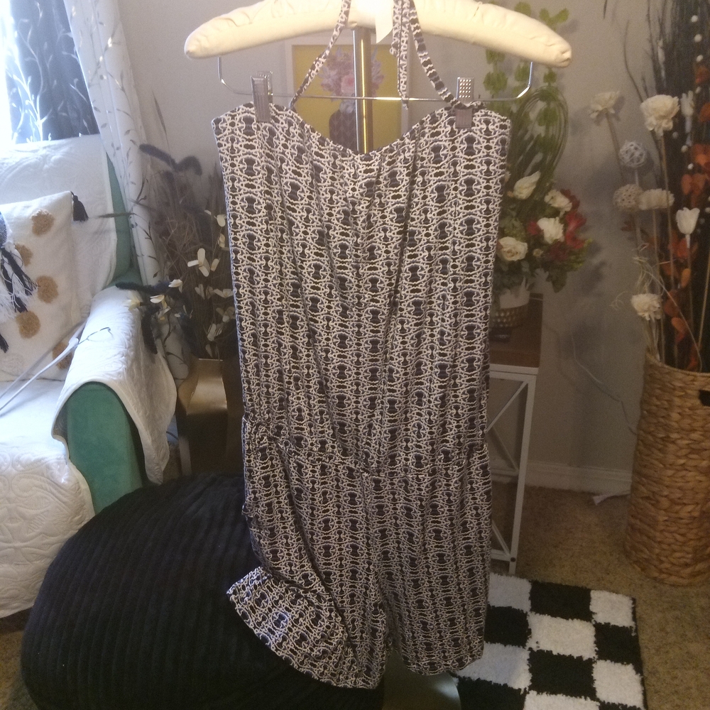 CAbi Monochrome Patterned Jumpsuit